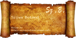 Sziva Botond névjegykártya